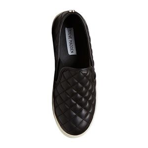 Steve Madden Ecentrcq Black Slip-On Sneakers
